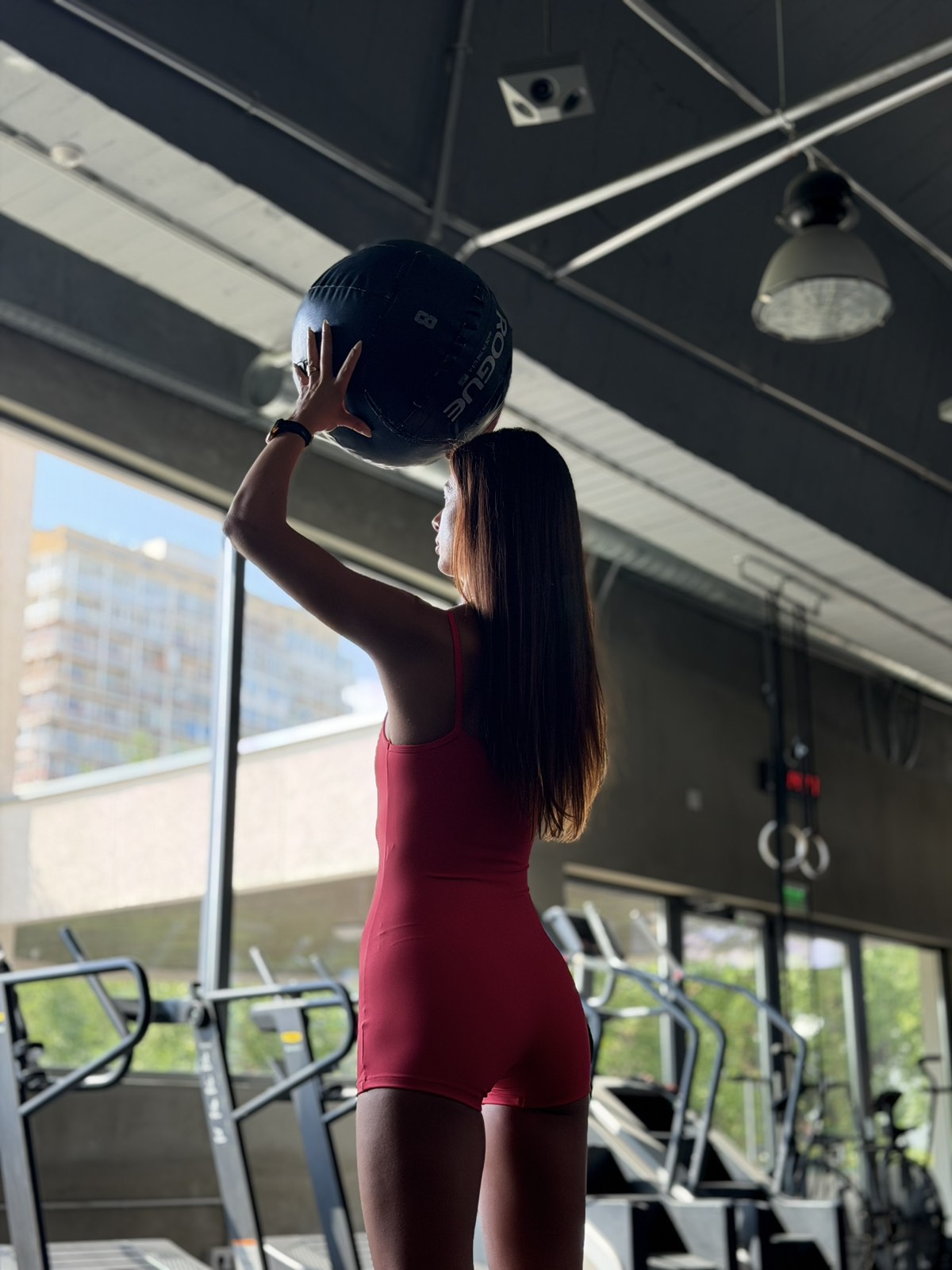 Спортен гащеризон Avvina Leblon Малина